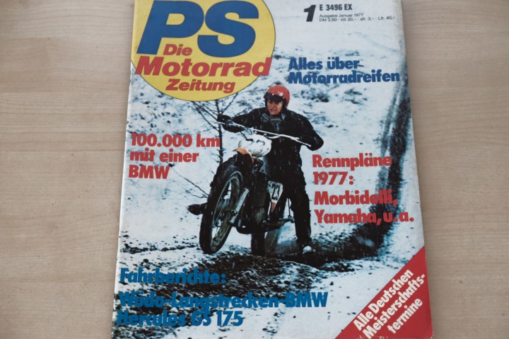 Deckblatt PS Sport Motorrad (01/1977)